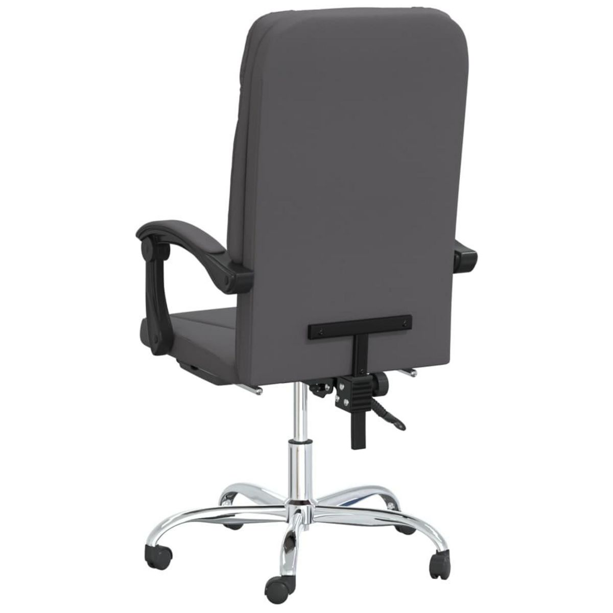 VIDAXL Fauteuil inclinable de bureau Gris Similicuir