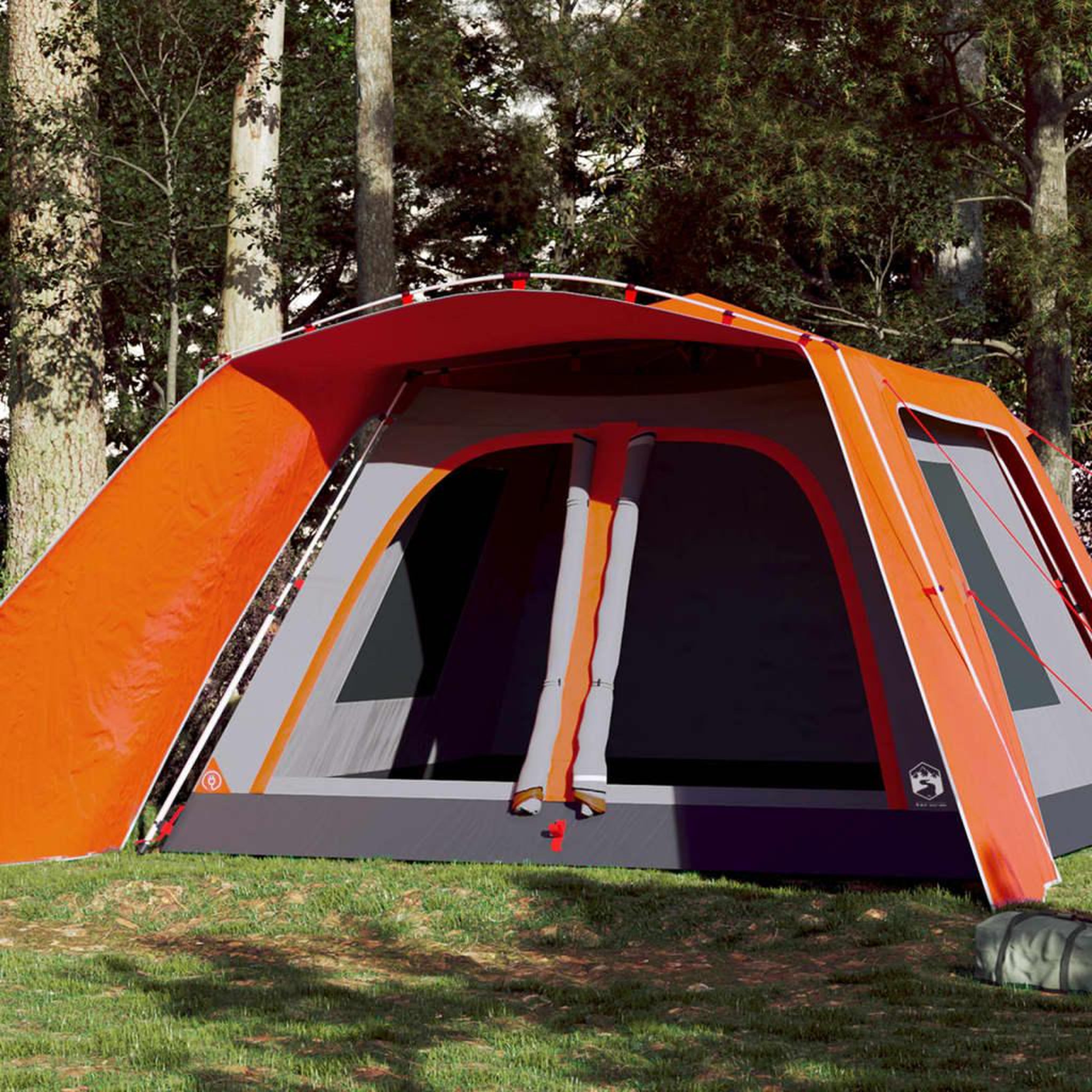 VIDAXL Tente familiale avec porche 9 personnes degagement rapide