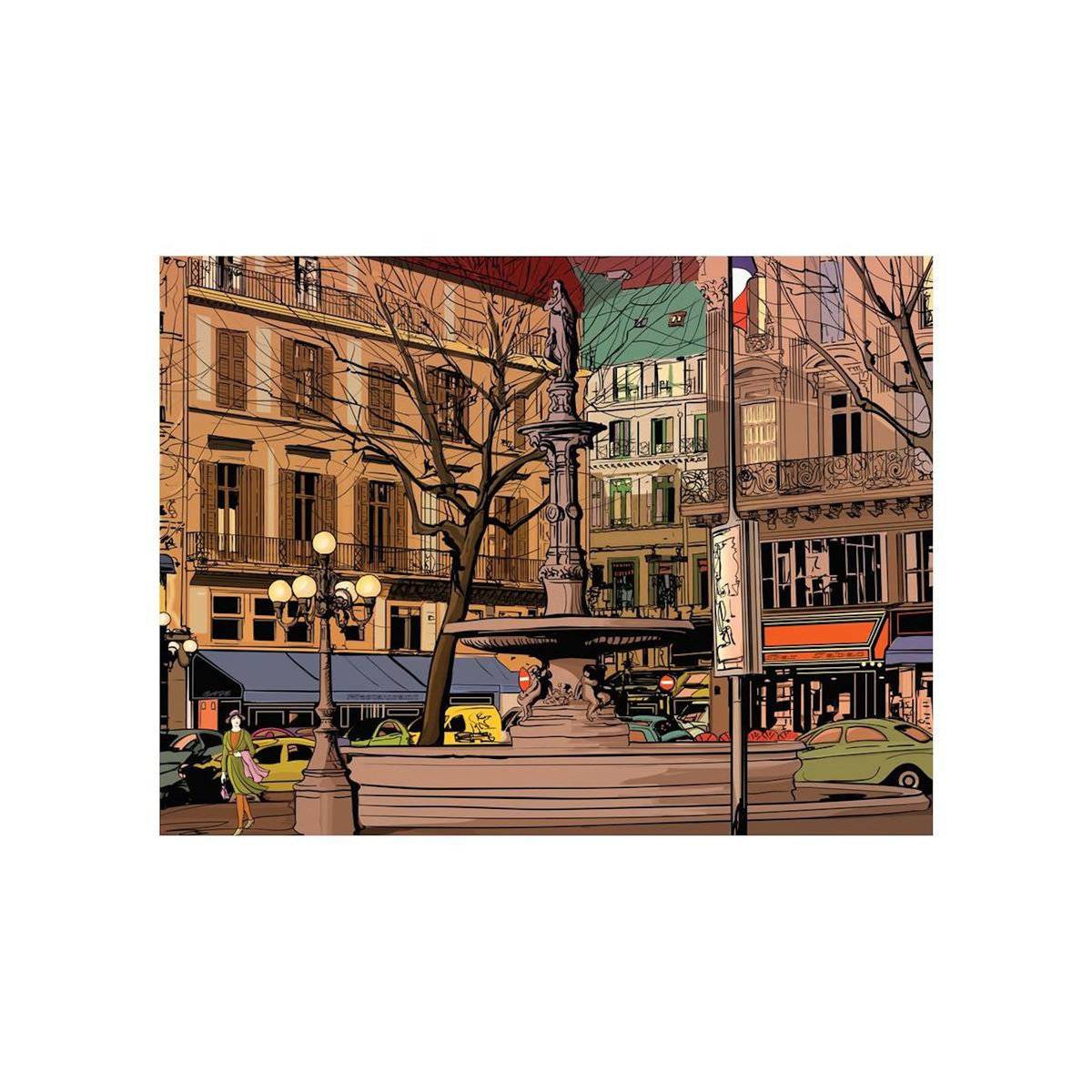 Paris Prix Papier Peint  Walk Through the French Square
