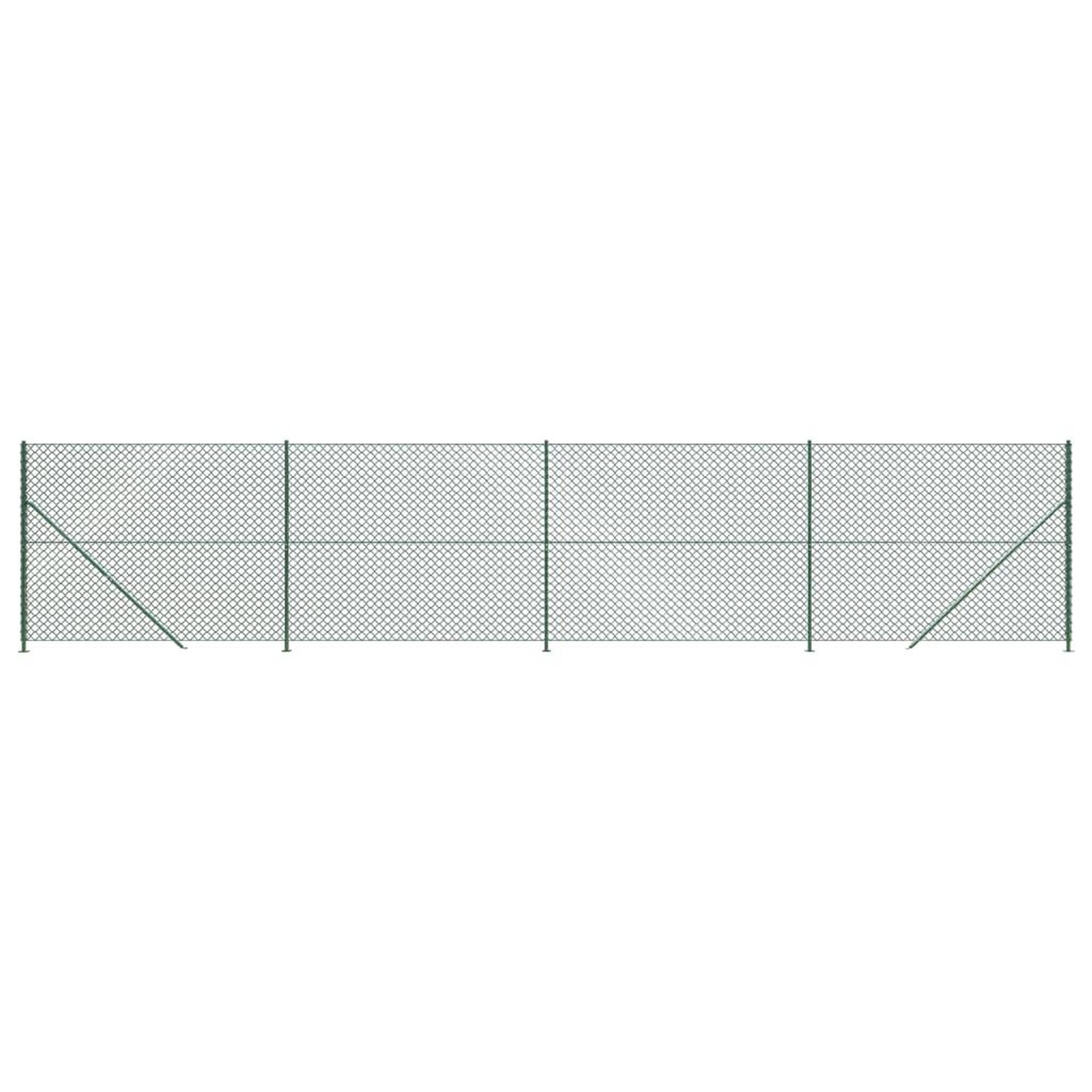 Voir la diapositive 2 : VIDAXL Cloture a mailles losangees avec bride vert 1,6x10 m