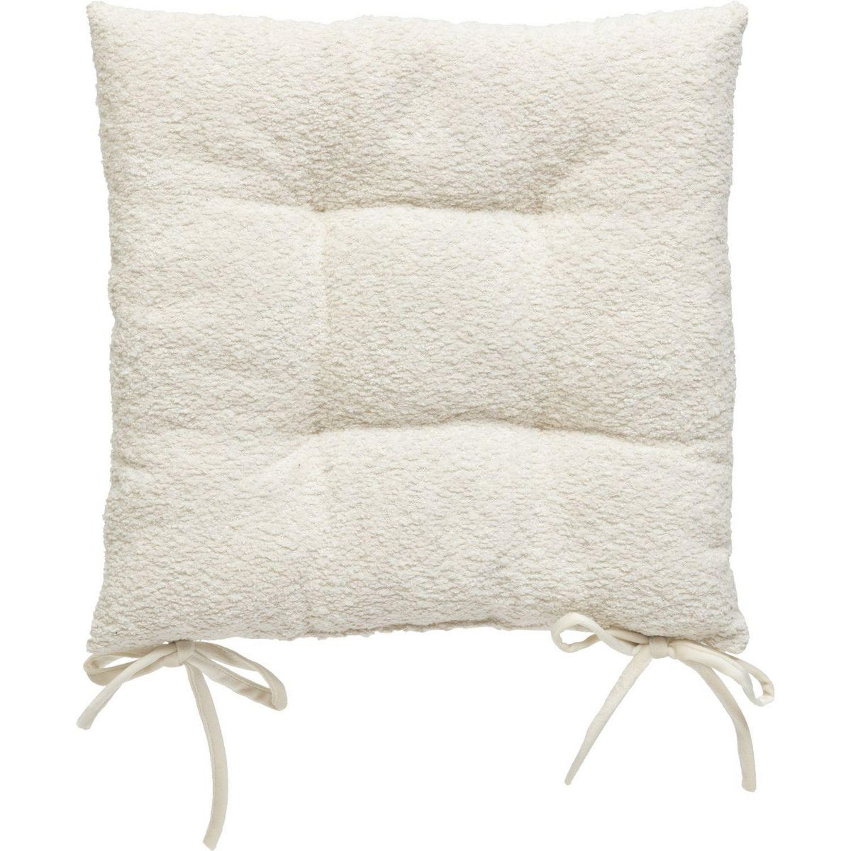 ATMOSPHERA Galette de chaise bouclette SOANA - Blanc