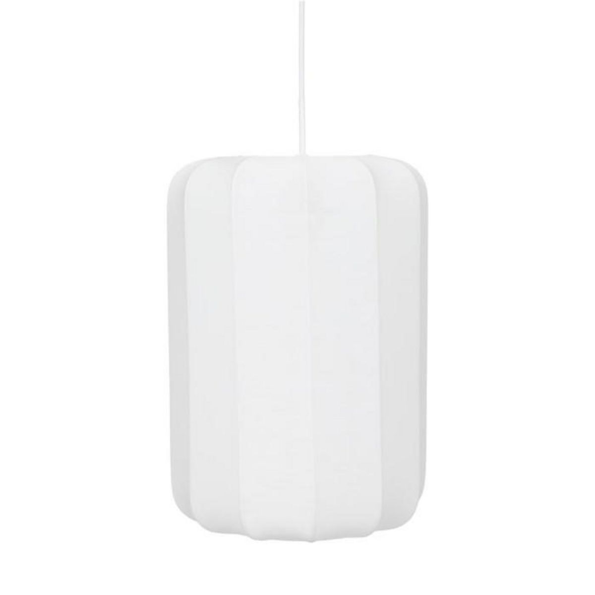 ATMOSPHERA Lampe Suspension en Coton  Tobie  25cm Blanc