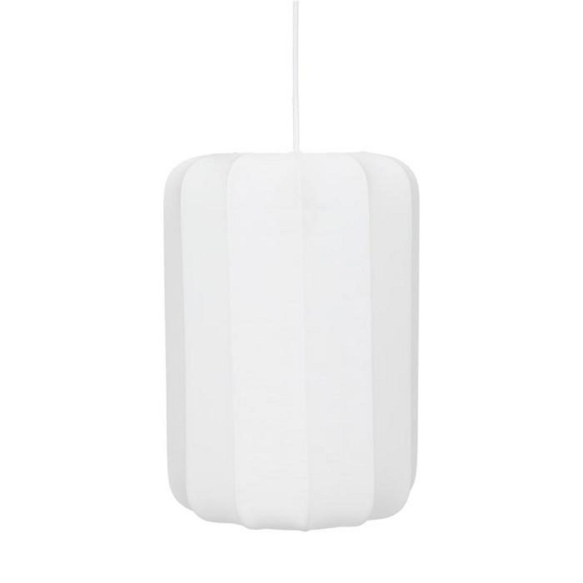 ATMOSPHERA Lampe Suspension en Coton  Tobie  25cm Blanc