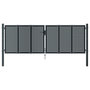 Voir la diapositive 3 : VIDAXL Portail de jardin anthracite 300 x 150 cm acier
