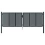 Voir la diapositive 3 : VIDAXL Portail de jardin anthracite 300 x 150 cm acier