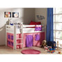 Voir la diapositive 2 : Paris Prix Lit Enfant  Pino Rose  90x200cm Blanc