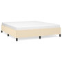 Voir la diapositive 2 : VIDAXL Cadre de lit sans matelas creme 180x200 cm tissu