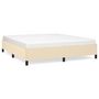 Voir la diapositive 2 : VIDAXL Cadre de lit sans matelas creme 180x200 cm tissu