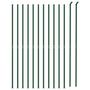 Voir la diapositive 3 : VIDAXL Cloture en treillis metallique avec bride vert 2x25 m
