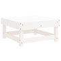 Voir la diapositive 5 : VIDAXL Salon de jardin 7 pcs Blanc Bois de pin massif