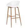 Voir la diapositive 5 : VIDAXL Chaises de bar lot de 2 blanc