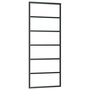 Voir la diapositive 4 : VIDAXL Porte coulissante kit de quincaillerie noir 76x205 cm verre ESG