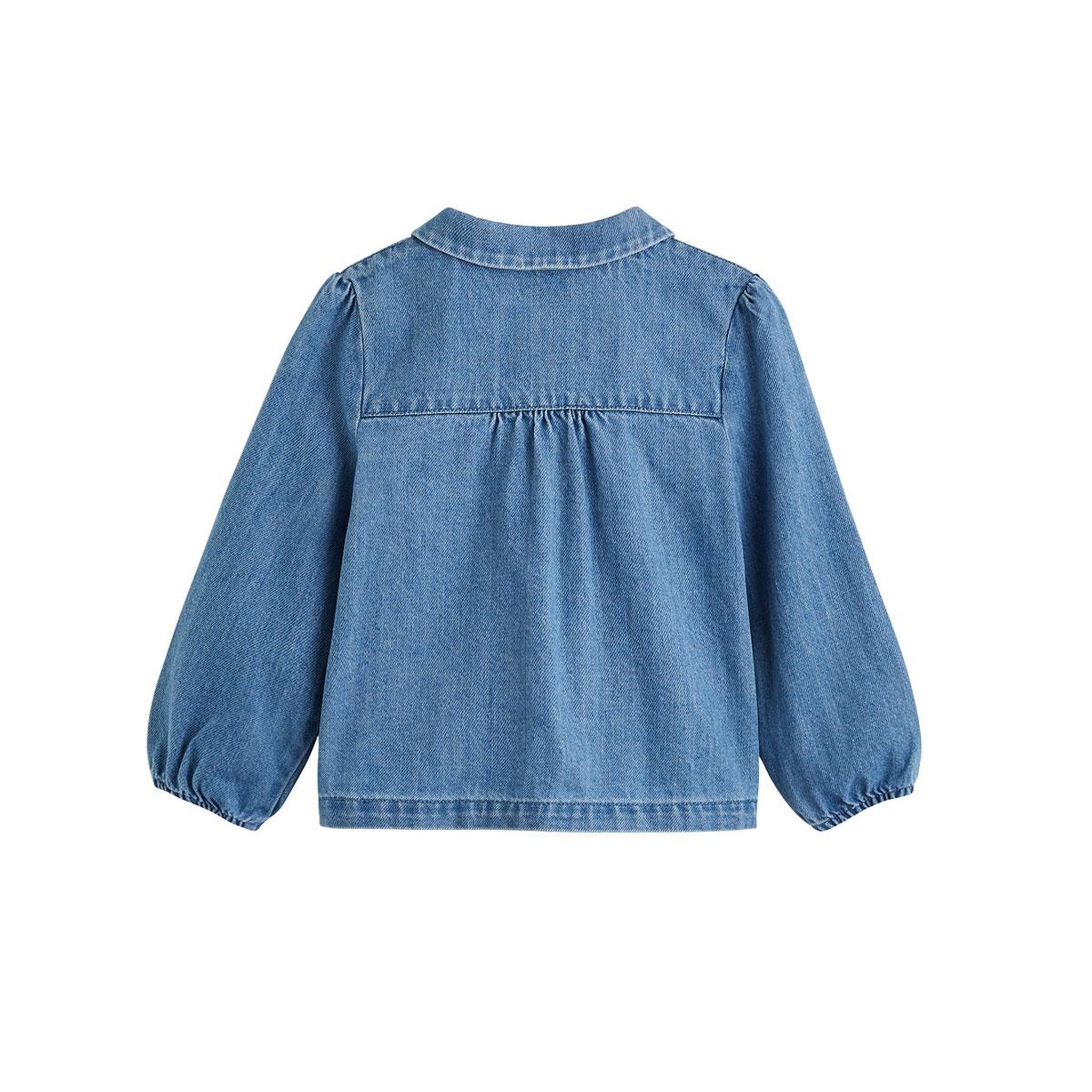 Voir la diapositive 2 : PETIT BEGUIN Blouse enfant en jean cléo