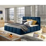 BEST MOBILIER Lucea - lit coffre - 160x200 - sommier inclus - en velours. Coloris disponibles : Vert, Marron, Gris, Bleu
