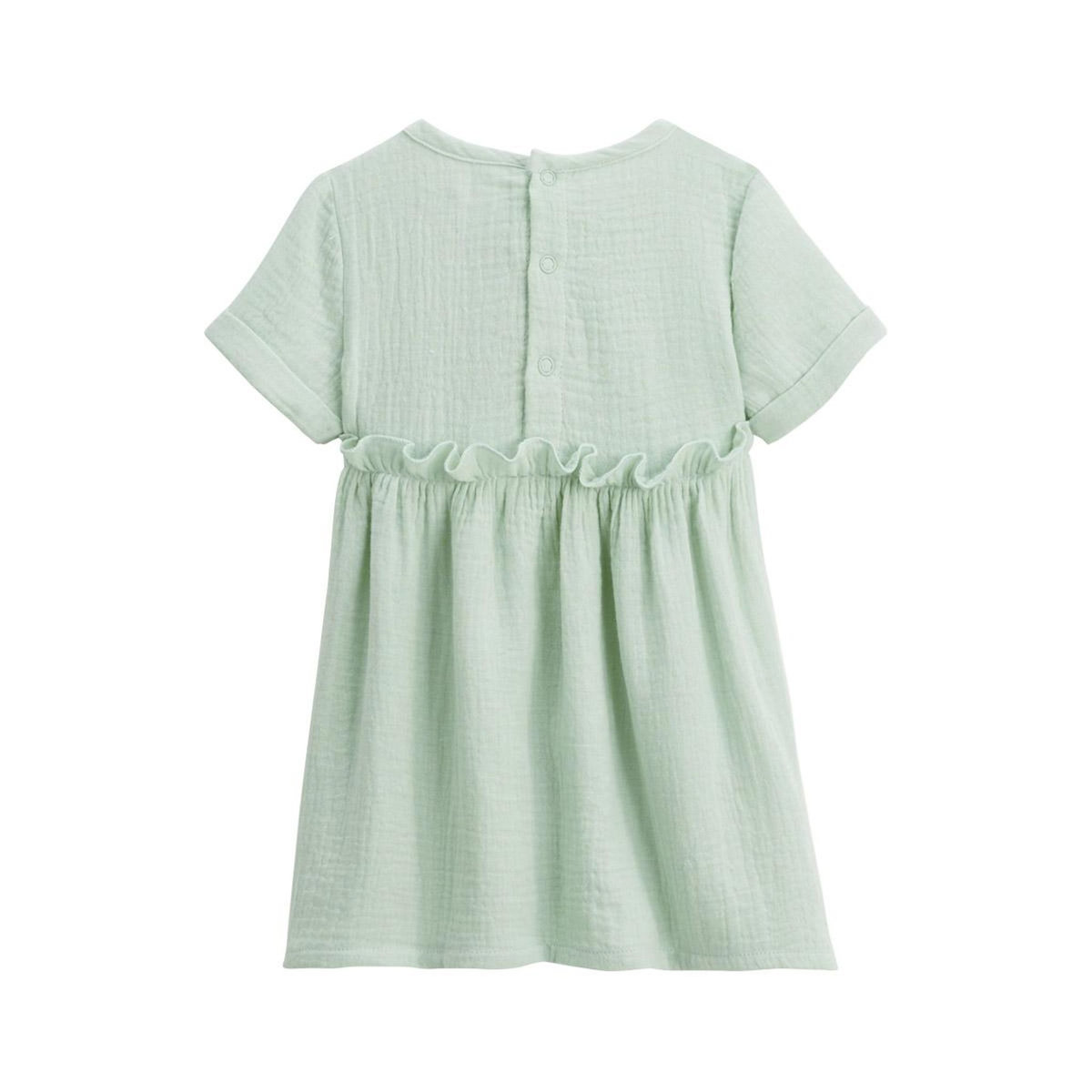 Petit Béguin Robe enfant en gaze de coton Arya