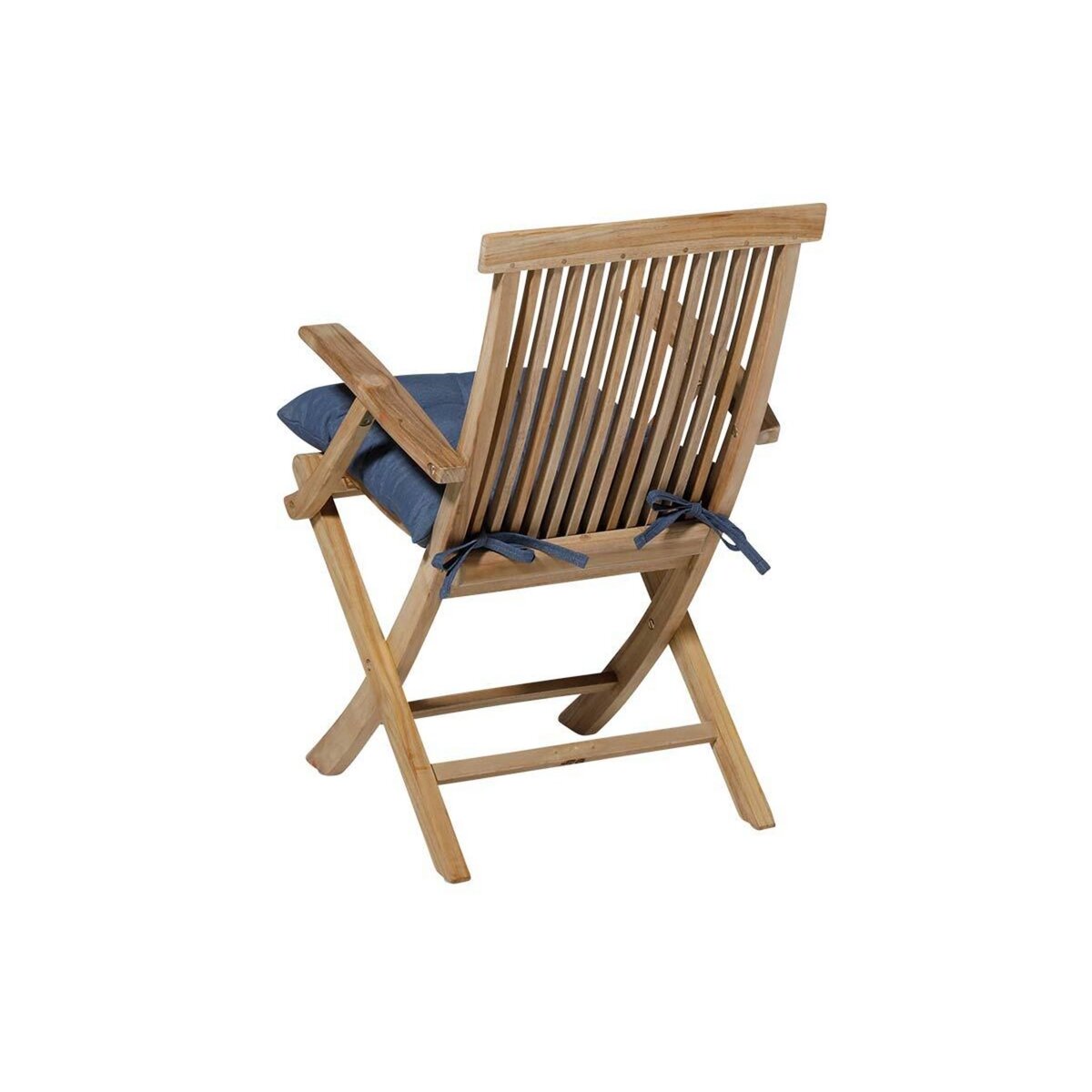 MADISON Galette de chaise de jardin Toscane Panama Safier Blue 46 x 46 cm