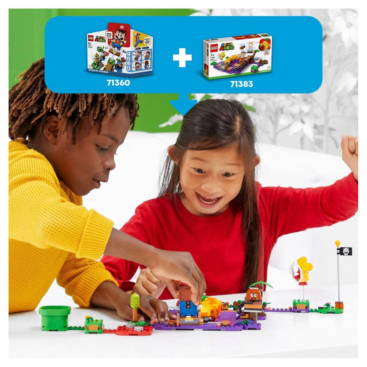 LEGO Super Mario 71383 Set d'extension Le marais empoisonné de Wiggler