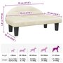 Voir la diapositive 6 : VIDAXL Lit pour chien creme 70x52x30 cm velours