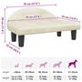 Voir la diapositive 6 : VIDAXL Lit pour chien creme 70x52x30 cm velours
