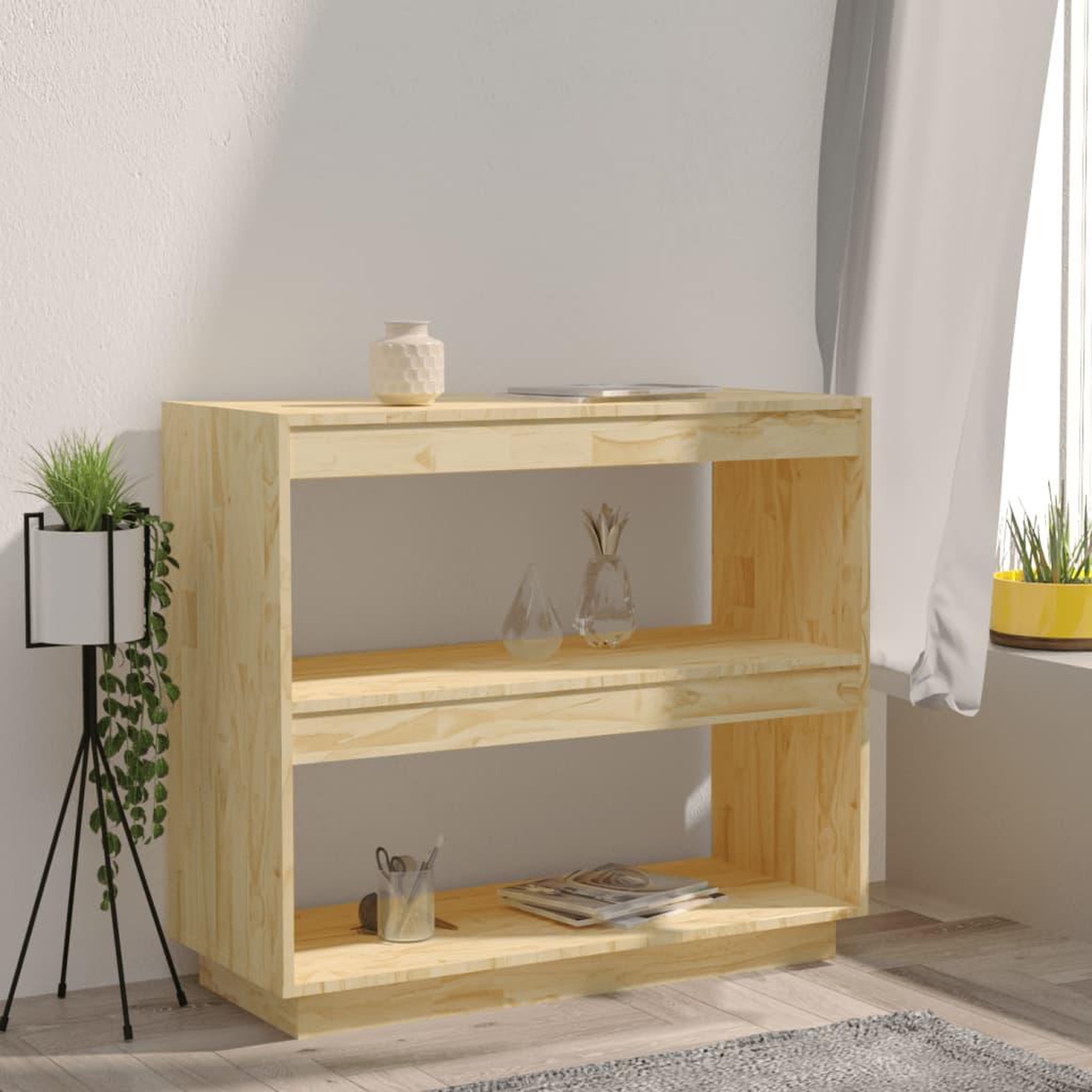 Voir la diapositive 3 : VIDAXL Bibliotheque 80x35x71 cm bois de pin massif