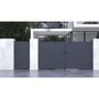 Voir la diapositive 2 : Habitat et Jardin Pack portail + portillon  Marc  - Gris