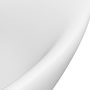 Voir la diapositive 5 : VIDAXL Lavabo ovale de luxe a trop-plein Blanc mat 58,5x39cm Ceramique