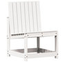 Voir la diapositive 2 : VIDAXL Chaise de jardin blanc 50,5x55x77 cm bois de pin massif