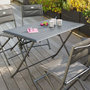 Voir la diapositive 2 : HESPERIDE Ensemble table de jardin pliante Azua + 4 chaises Allure
