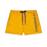 FREEGUN Boardshort court garçon avec ceinture demi-élastiquée. Coloris disponibles : Orange