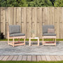 Voir la diapositive 3 : VIDAXL Salon de jardin 3 pcs bois massif douglas