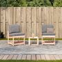 Voir la diapositive 3 : VIDAXL Salon de jardin 3 pcs bois massif douglas