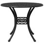 Voir la diapositive 5 : VIDAXL Table de jardin noir Ø90x75 cm aluminium coule