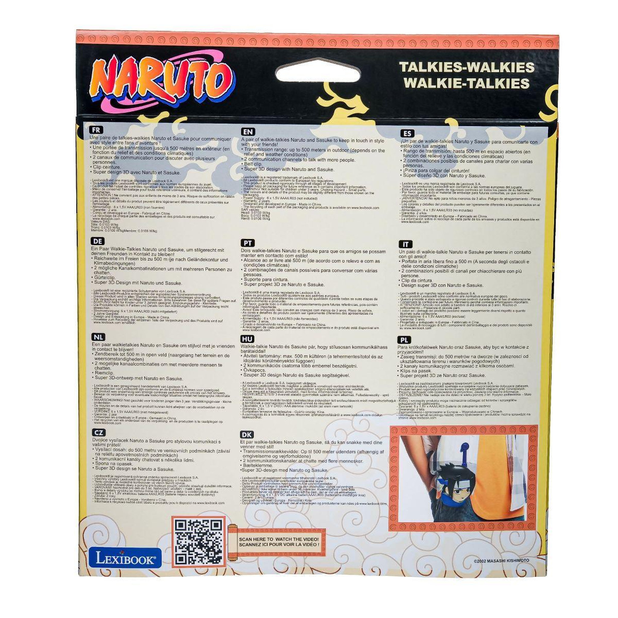 Voir la diapositive 4 : Lexibook Talkies-walkies Naruto 3D