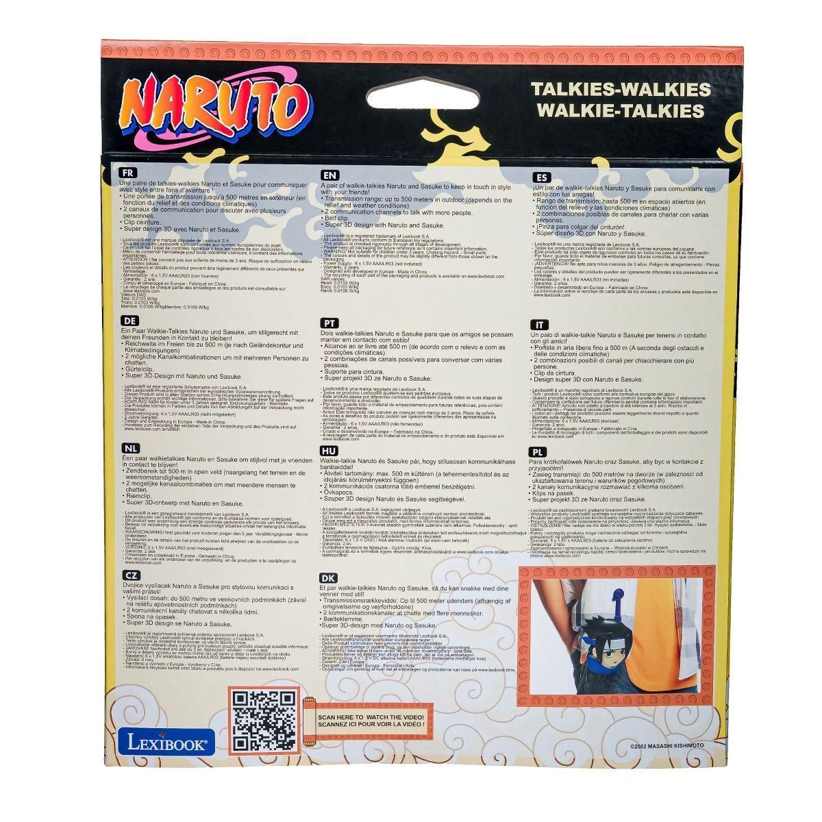 Lexibook Talkies-walkies Naruto 3D