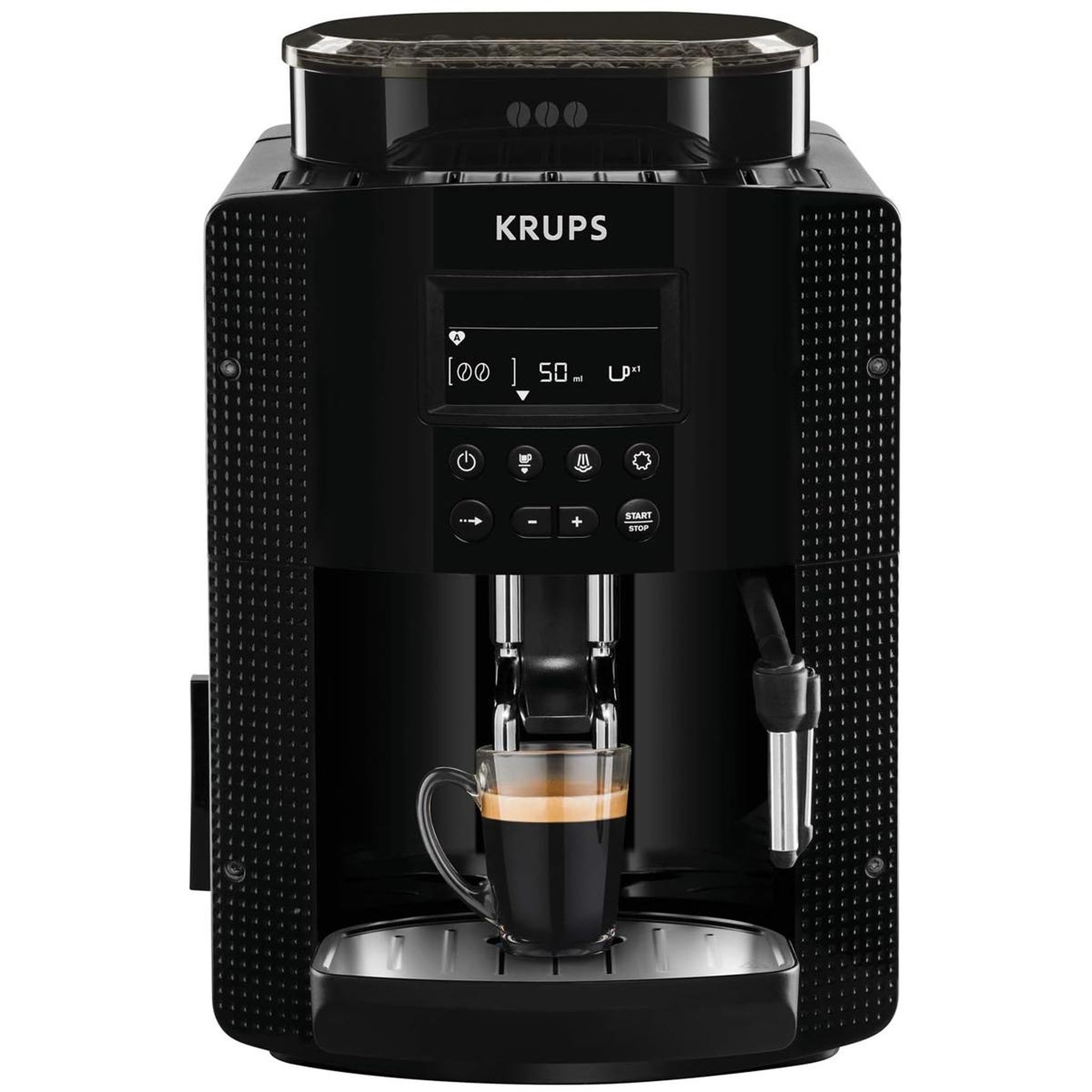 Voir la diapositive 1 : KRUPS Robot café 15 bars noir - ea81p070