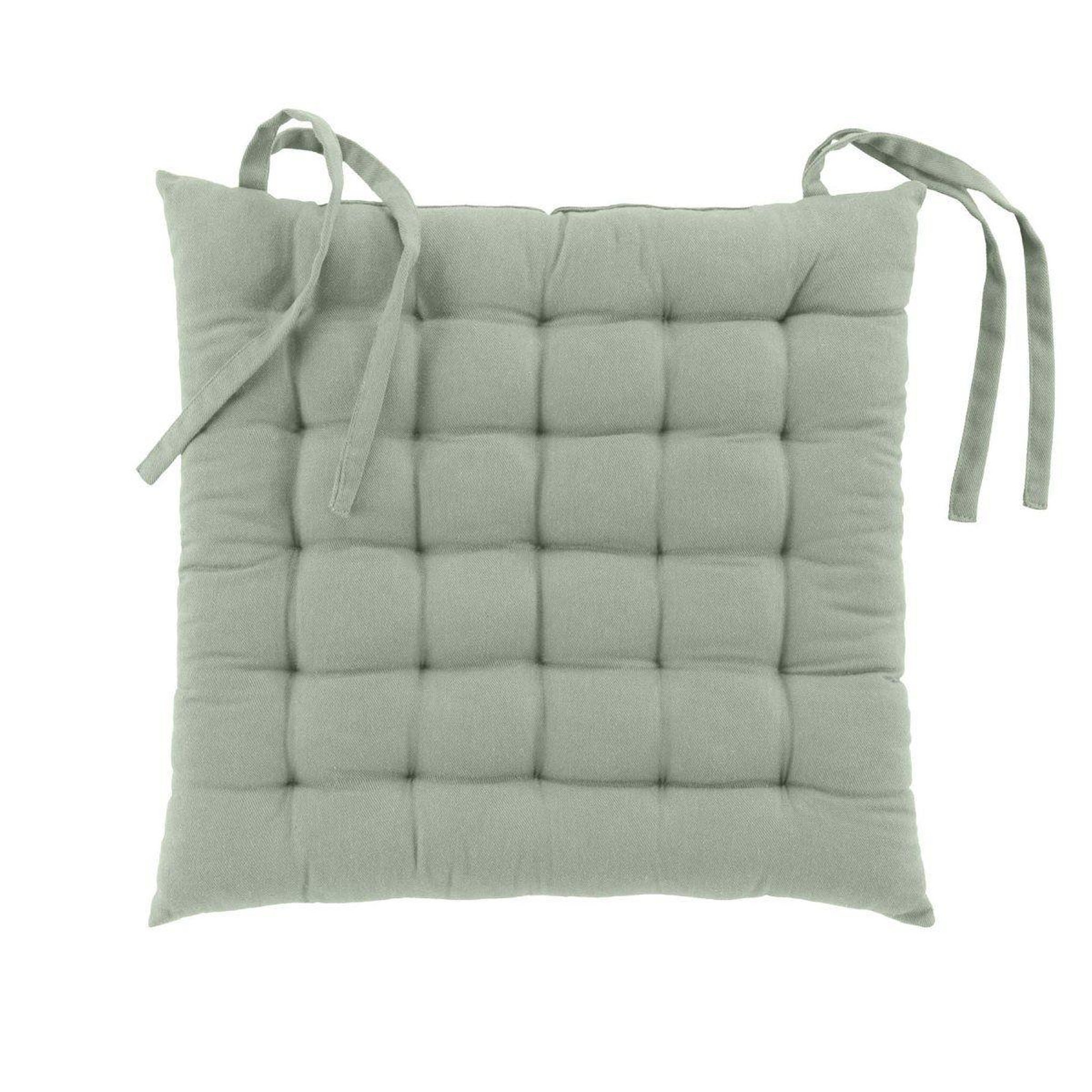 Douceur d'Intérieur Coussin de chaise  twily  38x38cm sauge