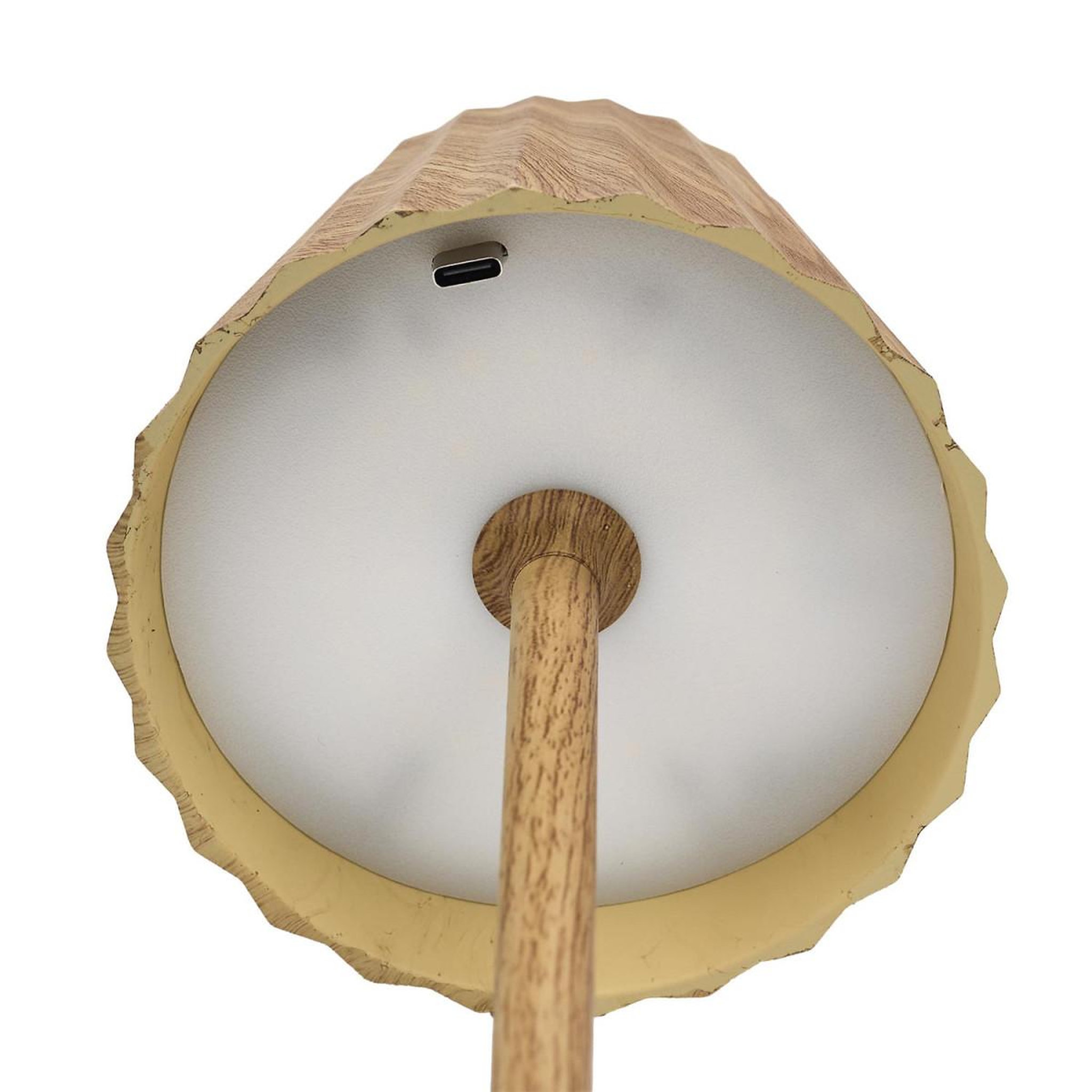 Voir la diapositive 4 : The Home Deco Factory Lampe à poser tactile effet bois  alana  36cm naturel