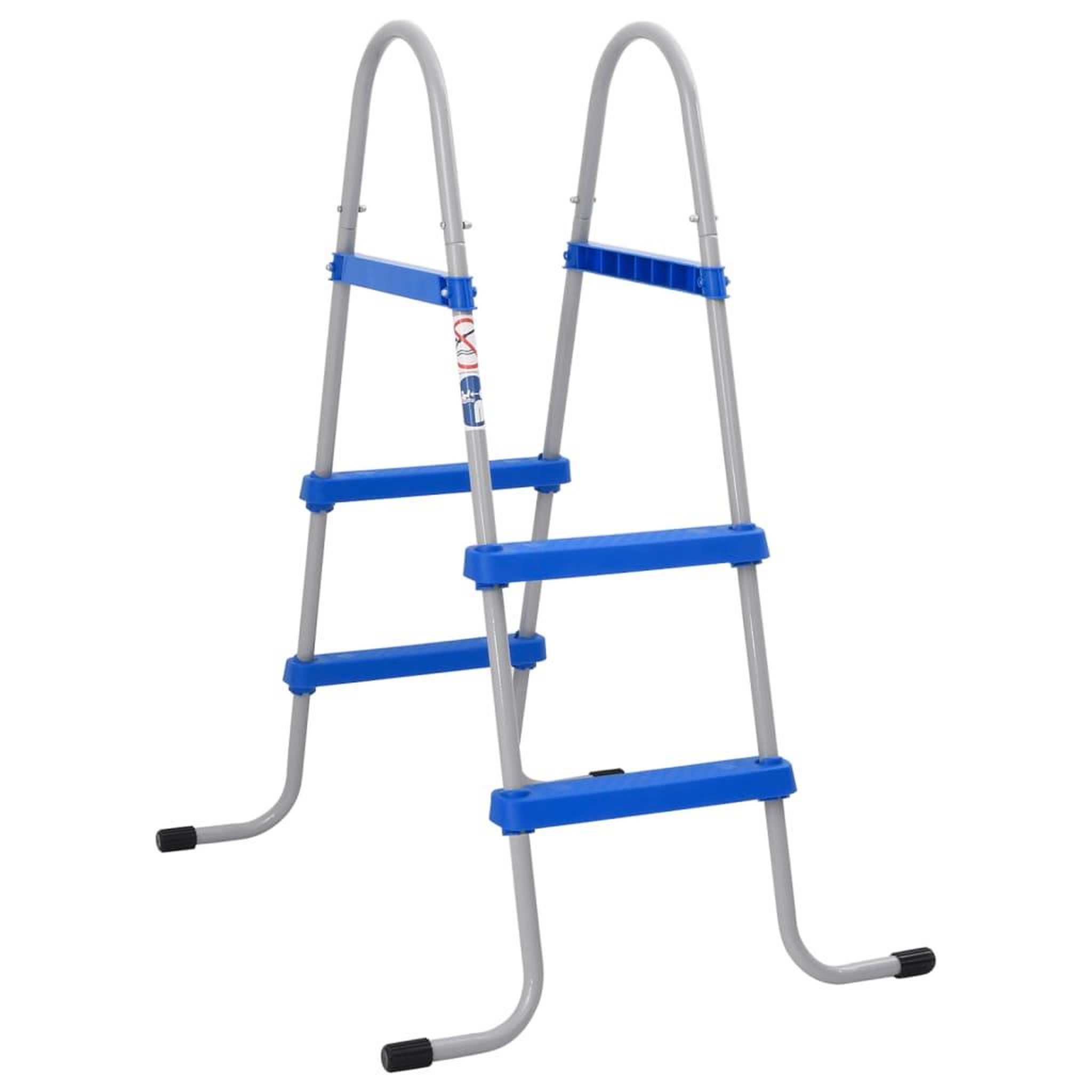 VIDAXL Echelle de piscine pour piscine hors sol 84 cm acier plastique