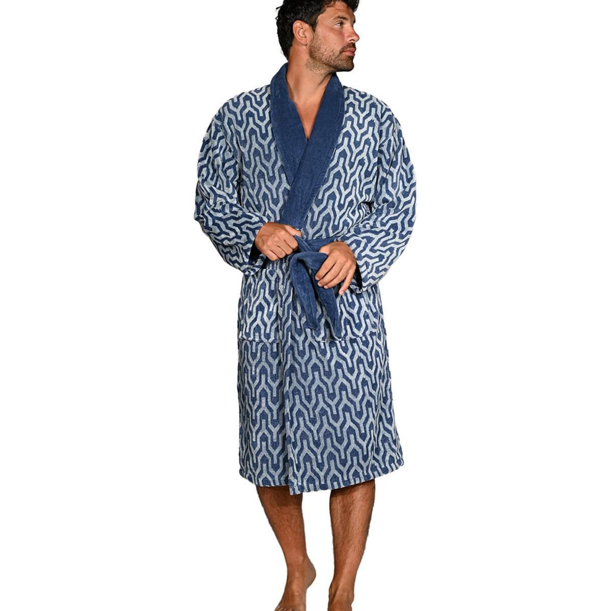 Sensei Maison Peignoir col châle velours LOKKEN