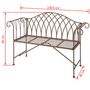 Voir la diapositive 6 : ESSCHERT DESIGN Esschert Design Banc de jardin metal de style anglais ancien MF009