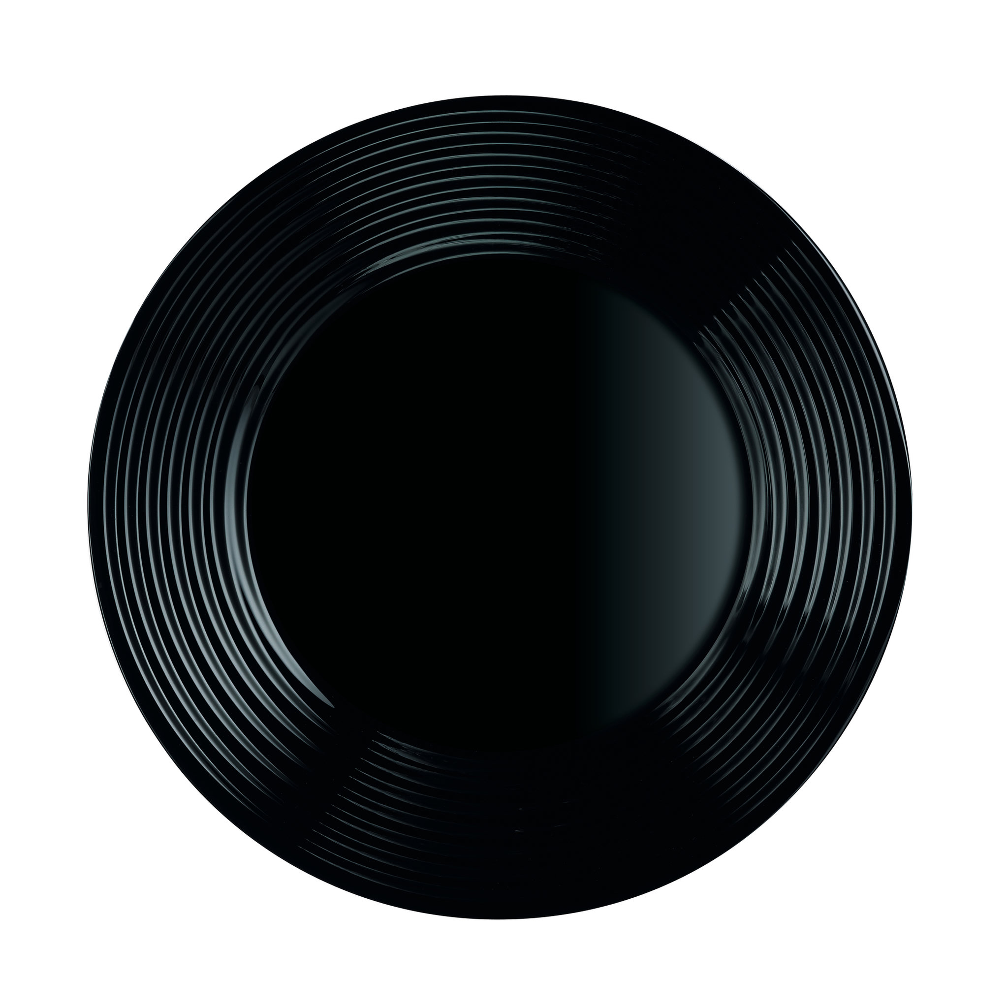 Voir la diapositive 3 : LUMINARC Service d'assiettes 18 pièces en verre HARENA Noir