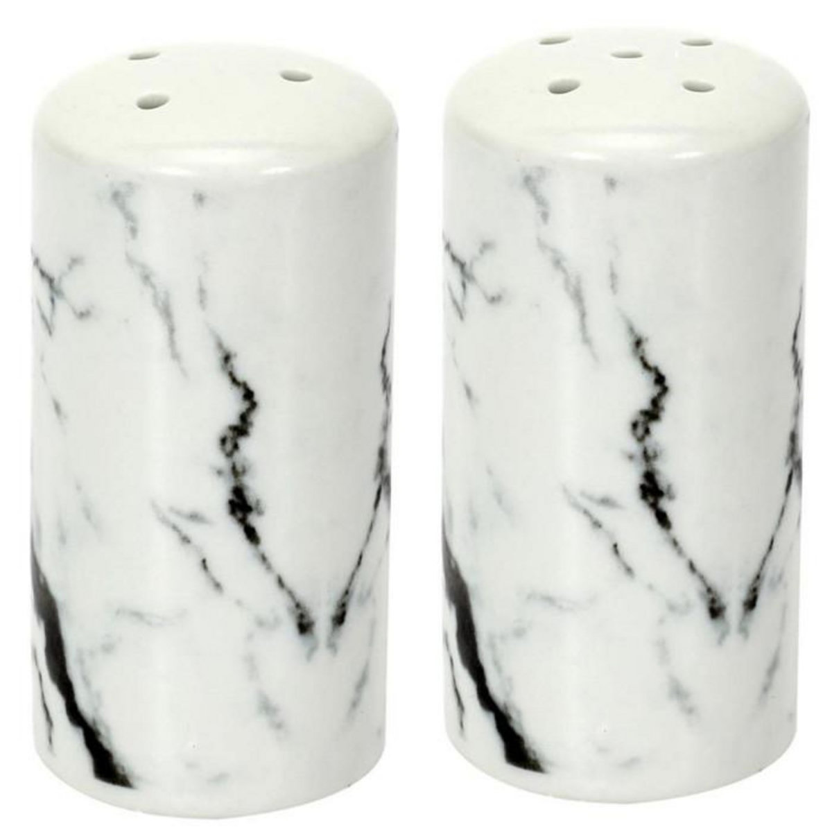 Paris Prix Salière & Poivrière Design  Marbré  8cm Blanc