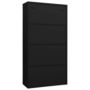 Voir la diapositive 4 : VIDAXL Armoire a casiers Noir 90x40x180 cm Acier