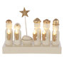 Voir la diapositive 1 : Paris Prix Crèche de Noël à LED  Glow  25cm Écru & Doré