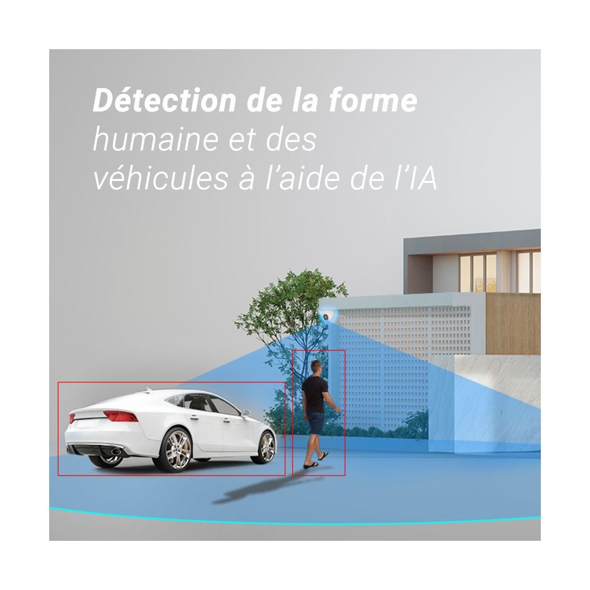 EZVIZ Caméra de surveillance Wifi H4 2K Dôme