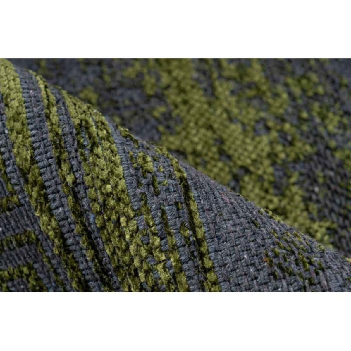 Paris Prix Tapis Tissé à Poils Plats Rétro  Kalevi  Vert