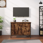 VIDAXL Meuble TV avec portes chene sonoma 60x35x45cm bois d'ingenierie