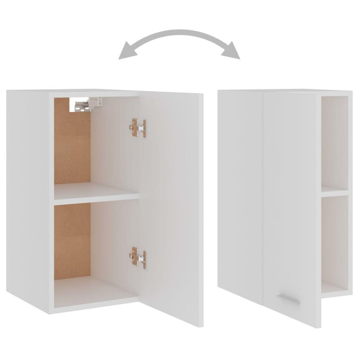 VIDAXL Armoire suspendue Blanc 29,5x31x60 cm Bois d'ingenierie