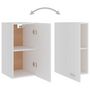 Voir la diapositive 5 : VIDAXL Armoire suspendue Blanc 29,5x31x60 cm Bois d'ingenierie