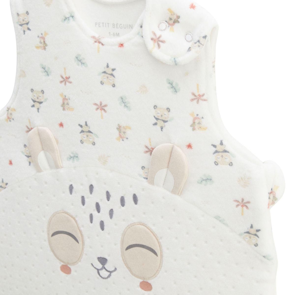 Petit Béguin Gigoteuse d'hiver en velours Baby Panda